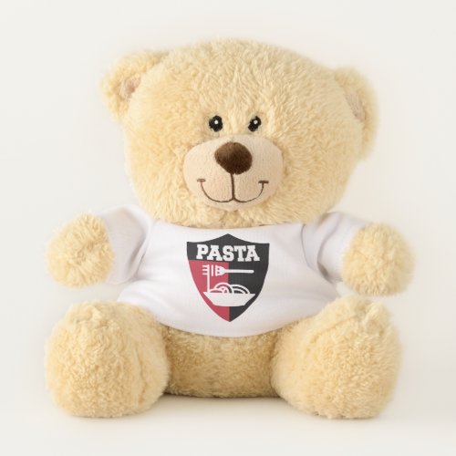 PASTA shield logo on a nice soft cuddly teddy bear