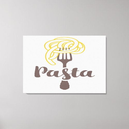 Pasta Spaghetti  Canvas Print