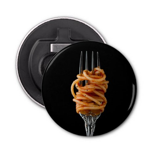 Pasta spun on a Fork Food Spaghetti Bottle Opener