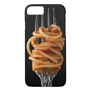 Pasta spun on a Fork, Food Spaghetti iPhone 8/7 Case