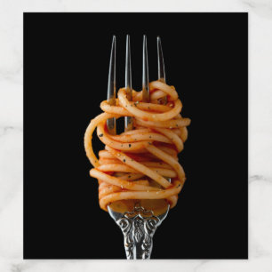 Pasta spun on a Fork, Food Spaghetti Envelope Liner