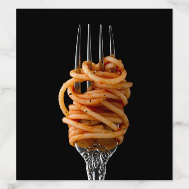 Pasta spun on a Fork, Food Spaghetti Envelope Liner (Design)