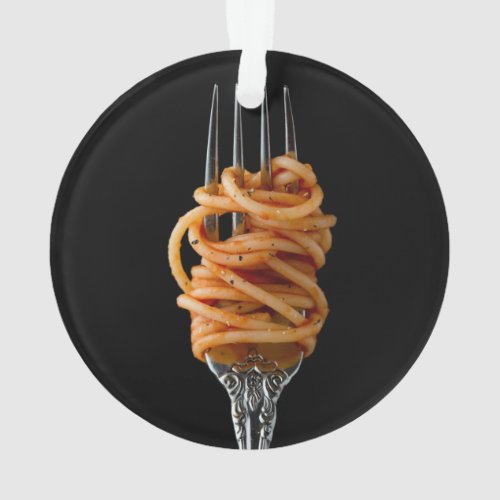 Pasta spun on a Fork Food Spaghetti Ornament