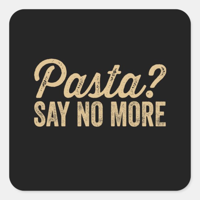Pasta Square Sticker (Front)