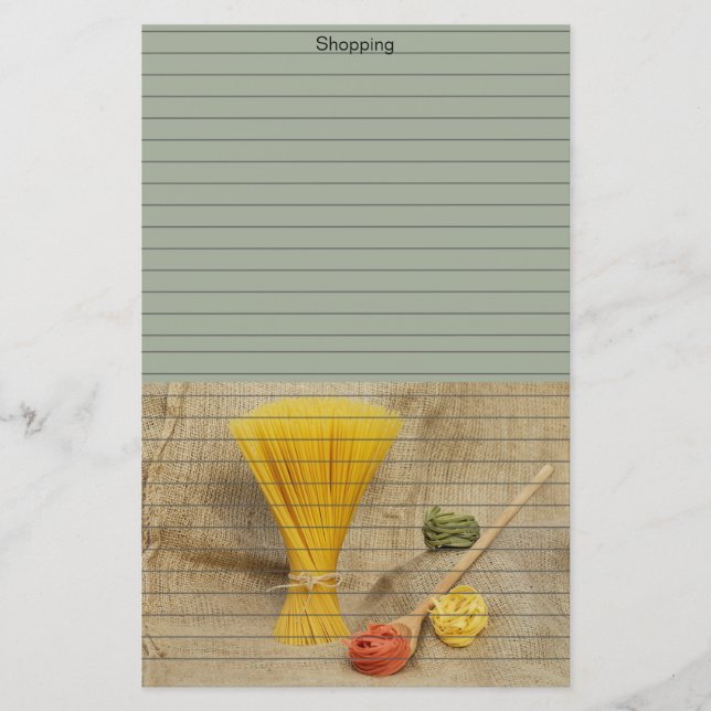 Pasta Stationery (Front)