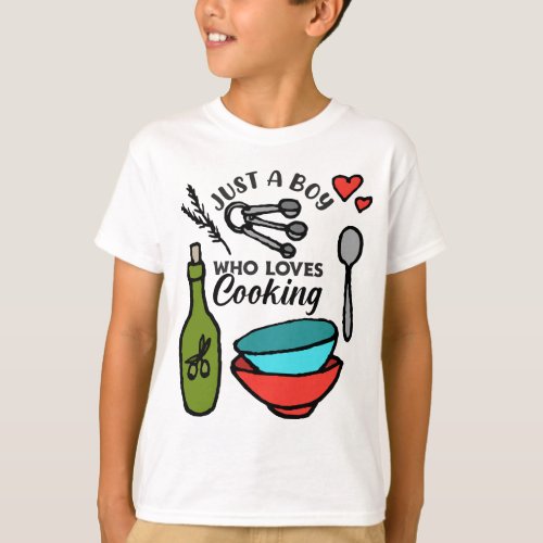 Pasta Tomato  Just a boy who loves cooking  T_Shirt