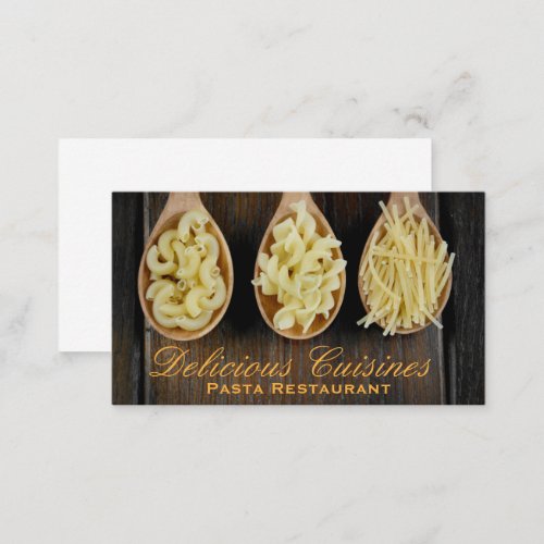 Pastas on Spoons Business Card