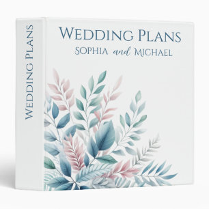 Paste Botanical Wedding Plans- 3 Ring Binder