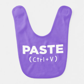 PASTE Ctrl+V {Copy & Paste} Bibs for Twins