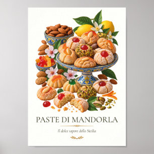 Paste di Mandorla – Vintage Italian Dessert Poster