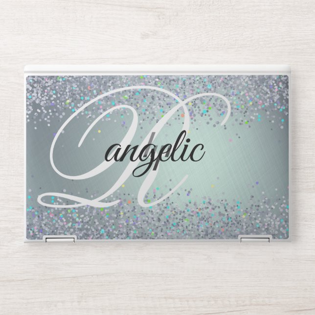 paste Glitter Monogram HP EliteBook X360 1030  Laptop Skin (Front)
