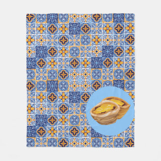 Pasteis de Nata Tiles Fleece Blanket