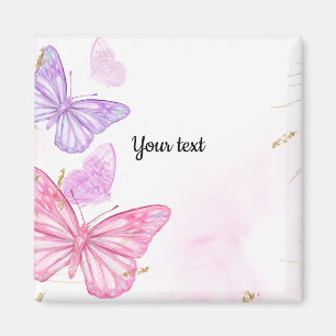 Pastek butterflies template magnet