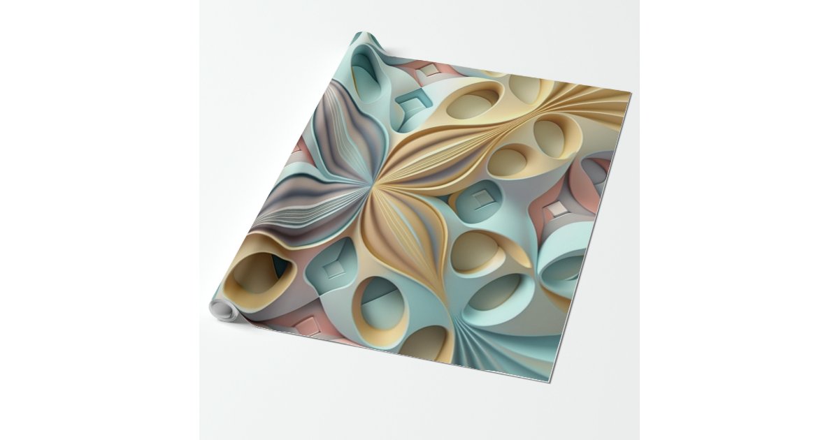 Elegant Solid Pastel Bone Beige White Plain Wrapping Paper | Zazzle