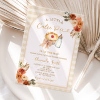 Pastel A Little Cutie Pie Gingham Fall Baby Shower