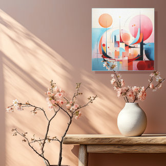 Pastel abstract 1 of 4 canvas print