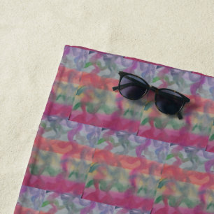 Pastel Abstract Art  Beach Towel
