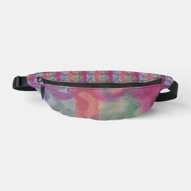 Pastel Abstract Art Bum Bag (Front)