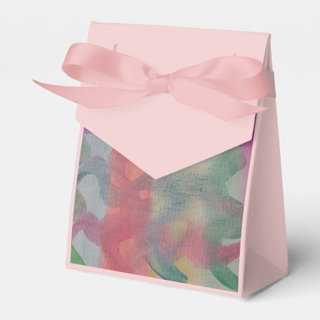 Pastel Abstract Art  Favor Boxes (Front Side)