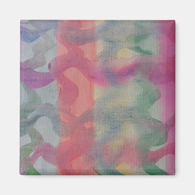 Pastel Abstract Art Magnet (Front)