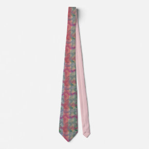 Pastel Abstract Art Neck Tie