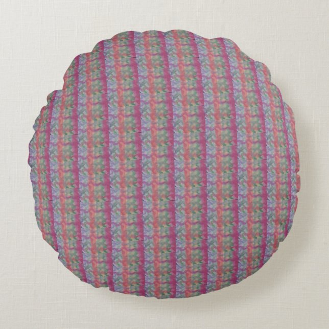 Pastel Abstract Art  Round Pillow (Front)