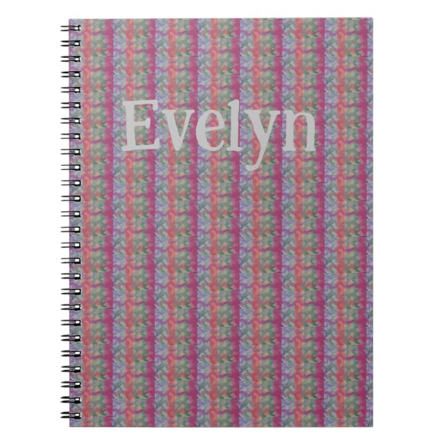 Pastel Abstract Art Spiral Notebook (Front)