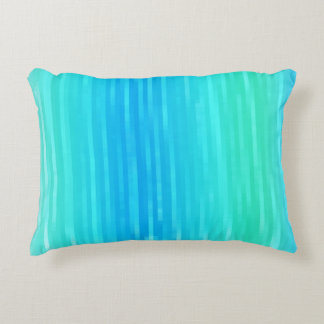 Pastel Abstract Art Teal Turquoise Blue Green Decorative Pillow