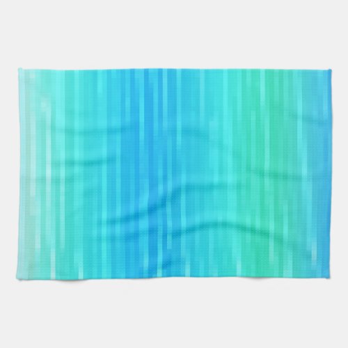 Pastel Abstract Art Teal Turquoise Blue Green Towel