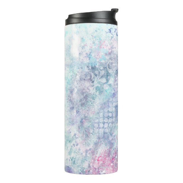 Pastel Abstract Art Thermal Tumbler (Rotated Left)