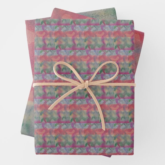 Pastel Abstract Art  Wrapping Paper Sheets (In situ)