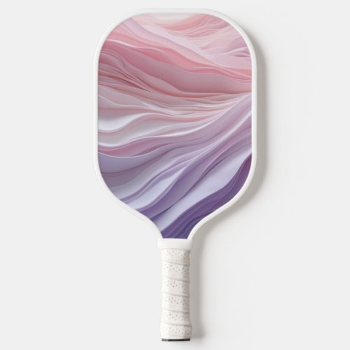 Pastel Abstract Calming Waves Pickleball Paddle