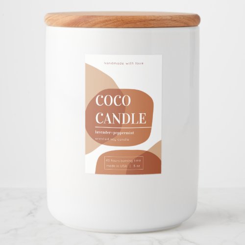 Pastel Abstract Candle Label