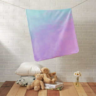 Pastel Abstract Clouds Baby Blanket