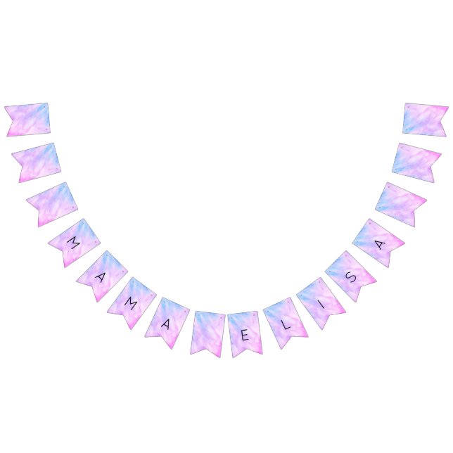Pastel Abstract Elegant Chic CUSTOM BABY SHOWER Bunting Flags (All)