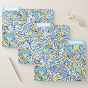 Pastel Abstract File Folder