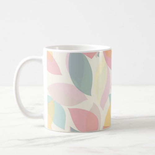 Pastel Abstract Geometric Pattern Colorful Coffee Mug