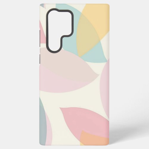 Pastel Abstract Geometric Pattern Colorful Samsung Galaxy S22 Ultra Case
