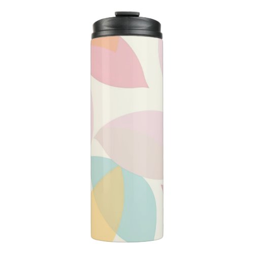 Pastel Abstract Geometric Pattern Colorful Thermal Tumbler