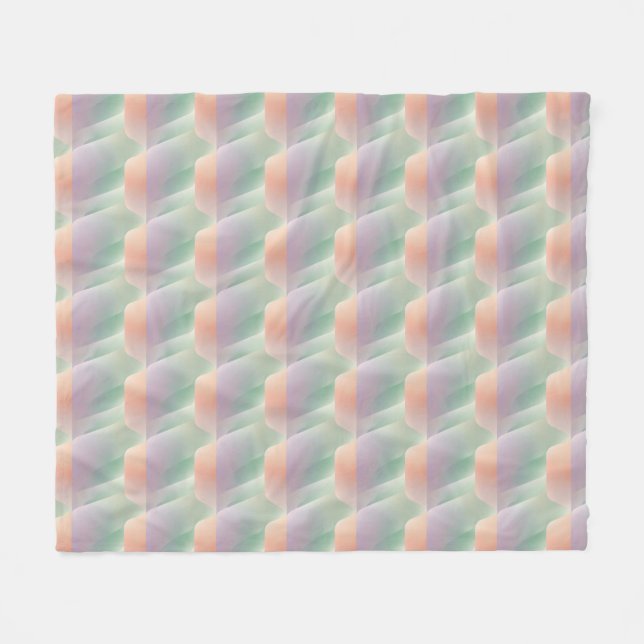 Pastel Abstract Gradient Soft Color Aesthetic Fleece Blanket (Front (Horizontal))