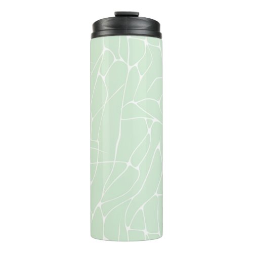 Pastel Abstract Minimalist Mint Green color Thermal Tumbler