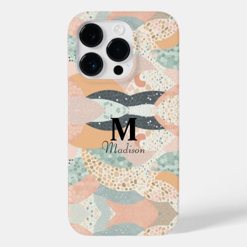 Pastel Abstract Mosaic Pattern Case_Mate iPhone 14 Pro Case
