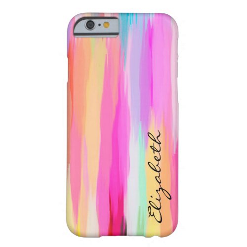 Pastel Abstract Pattern 10 Barely There iPhone 6 Case