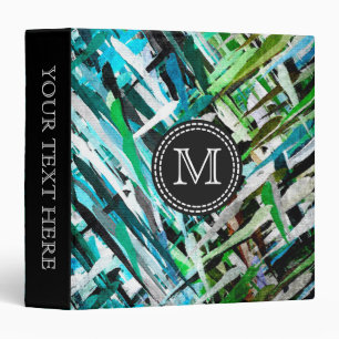 Pastel Abstract Pattern #4 3 Ring Binder
