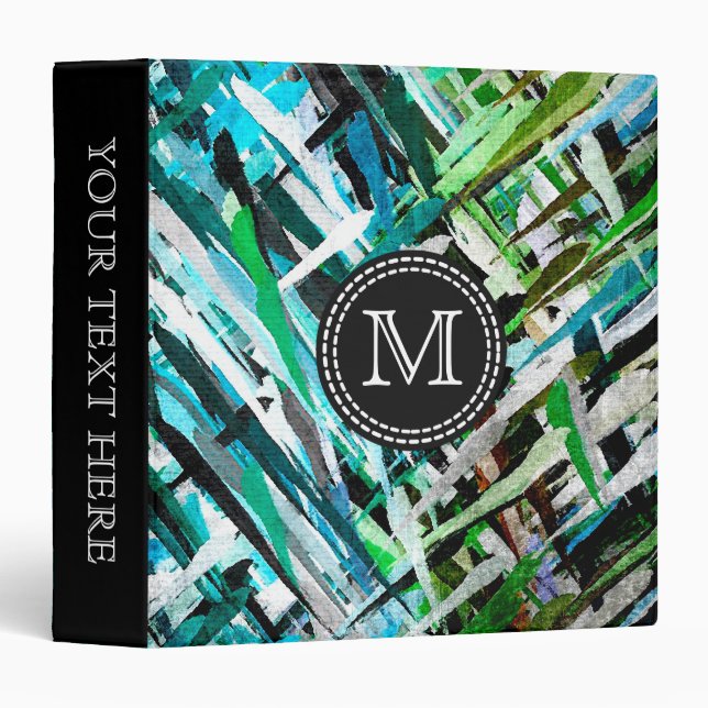 Pastel Abstract Pattern #4 3 Ring Binder (Front/Spine)