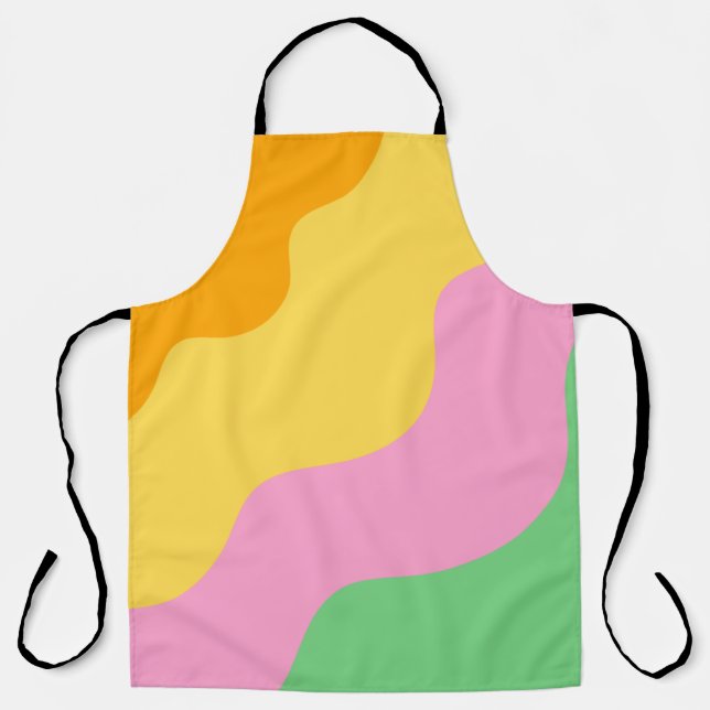 Pastel Abstract Pattern Apron (Front)
