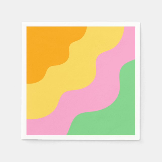 Pastel Abstract Pattern Napkins (Front)