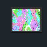 Pastel Abstract Pop Art  Framed Art<br><div class="desc">Colorful abstract art with expressive marks</div>