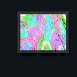 Pastel Abstract Pop Art Framed Art<br><div class="desc">Colorful abstract art with expressive marks</div>