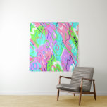 Pastel Abstract Pop Art  Tapestry<br><div class="desc">Colorful abstract art with expressive marks</div>